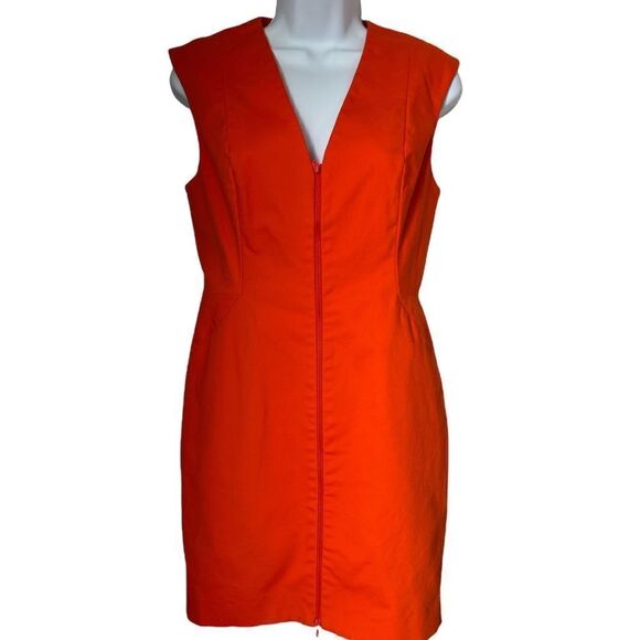Kate Spade Saturday Orange Sheath  dress Sz 2 - Picture 2 of 10